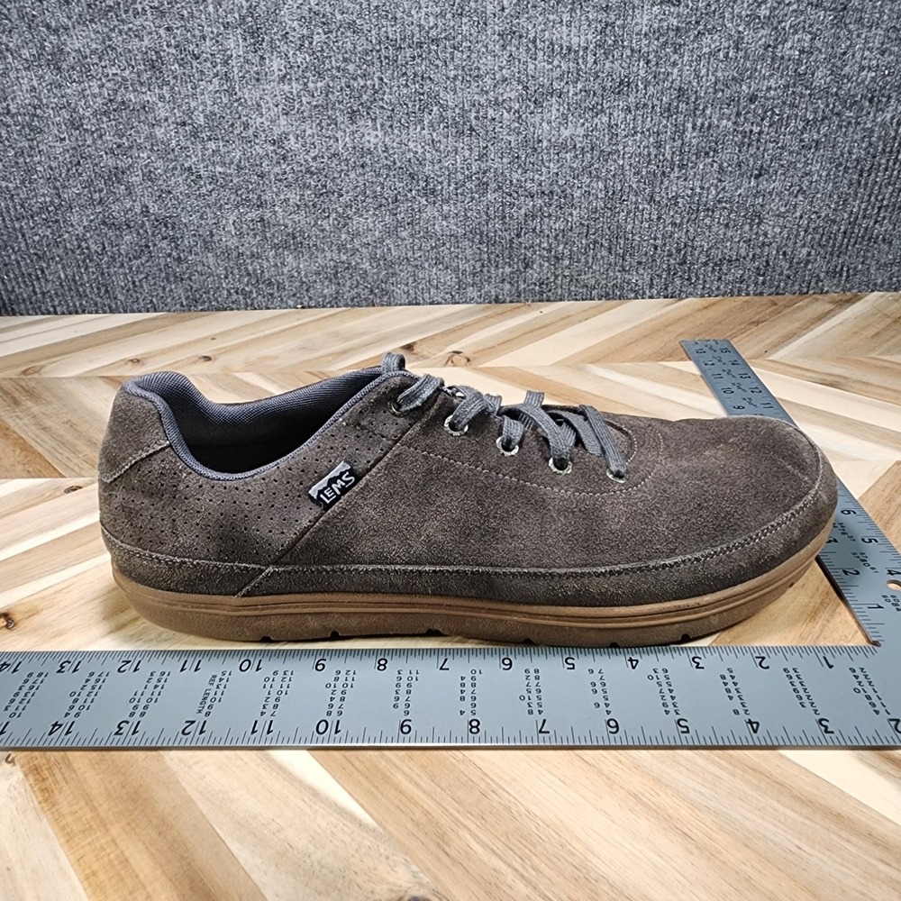 Lems Chillum Suede Mens 15 Bedrock Gray Minimalist Sneaker Lace Up Shoes - Picture 12 of 13